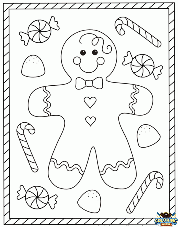 Little Gingerbread Man coloring