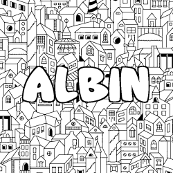 ALBIN - City background coloring