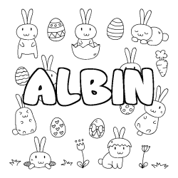 ALBIN - Easter background coloring