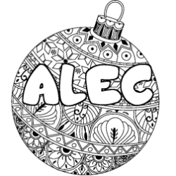 ALEC - Christmas tree bulb background coloring