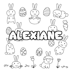ALEXIANE - Easter background coloring