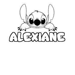 ALEXIANE - Stitch background coloring