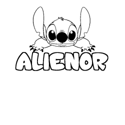 ALIENOR - Stitch background coloring