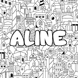 ALINE - City background coloring