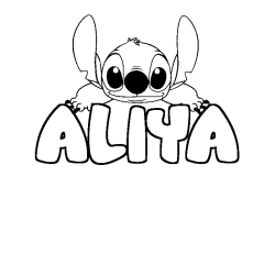 ALIYA - Stitch background coloring