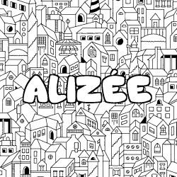 ALIZ&Eacute;E - City background coloring