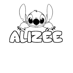 ALIZ&Eacute;E - Stitch background coloring
