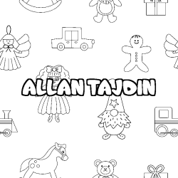 ALLAN TAJDIN - Toys background coloring