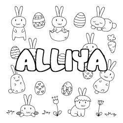 ALLIYA - Easter background coloring