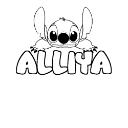 ALLIYA - Stitch background coloring