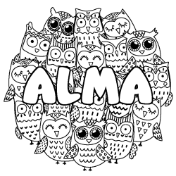 ALMA - Owls background coloring