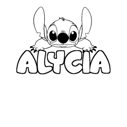ALYCIA - Stitch background coloring