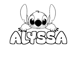 ALYSSA - Stitch background coloring