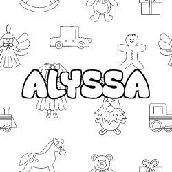 ALYSSA - Toys background coloring