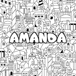 AMANDA - City background coloring