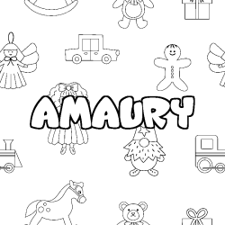 AMAURY - Toys background coloring