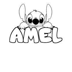 AMEL - Stitch background coloring
