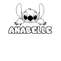 ANABELLE - Stitch background coloring