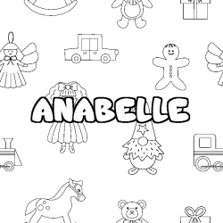 ANABELLE - Toys background coloring
