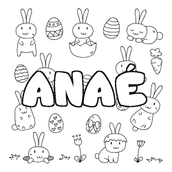 ANA&Eacute; - Easter background coloring