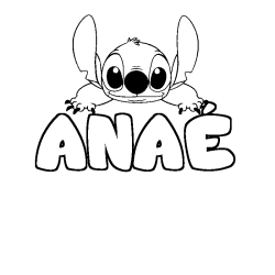 ANA&Eacute; - Stitch background coloring