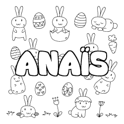 ANA&Iuml;S - Easter background coloring