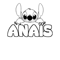 ANA&Iuml;S - Stitch background coloring