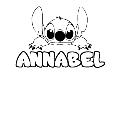 ANNABEL - Stitch background coloring