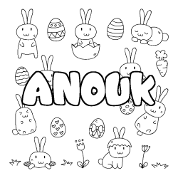 ANOUK - Easter background coloring