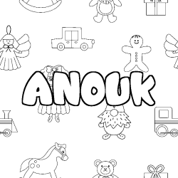 ANOUK - Toys background coloring