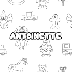 ANTOINETTE - Toys background coloring