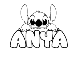 ANYA - Stitch background coloring