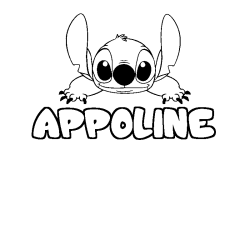 APPOLINE - Stitch background coloring
