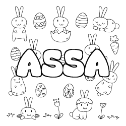 ASSA - Easter background coloring