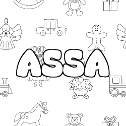 ASSA - Toys background coloring