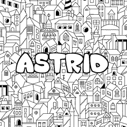 ASTRID - City background coloring