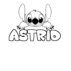 ASTRID - Stitch background coloring
