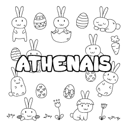 ATHENAIS - Easter background coloring