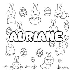 AURIANE - Easter background coloring