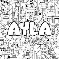 AYLA - City background coloring