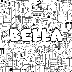 BELLA - City background coloring