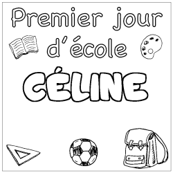 C&Eacute;LINE - School First day background coloring