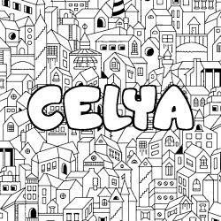 CELYA - City background coloring