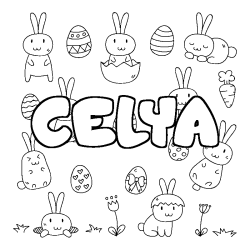 CELYA - Easter background coloring