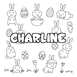 CHARLINE - Easter background coloring