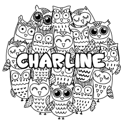 CHARLINE - Owls background coloring