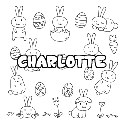 CHARLOTTE - Easter background coloring