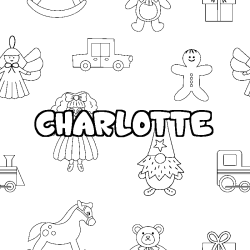CHARLOTTE - Toys background coloring