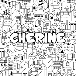 CHERINE - City background coloring