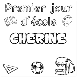 CHERINE - School First day background coloring